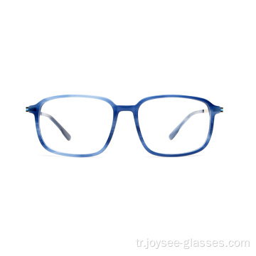 Büyük kare asetat CE sertifikalı gözlükler